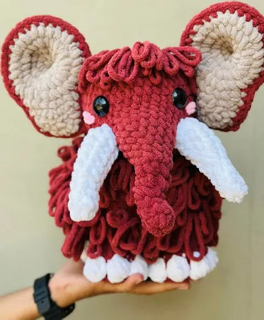 Elephant crochet soft toy