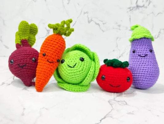 Veggie Buddy Crochet Set