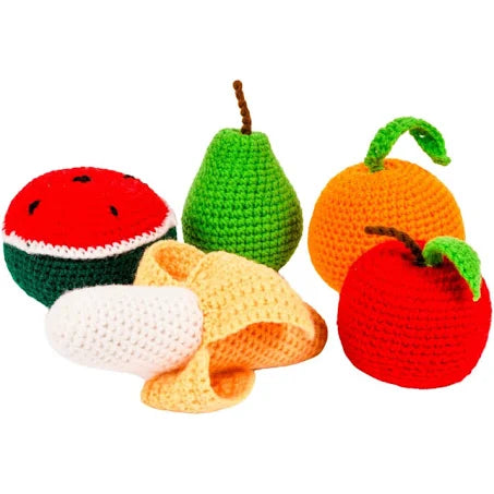 Colorful Fruit Crochet Soft Toy Set