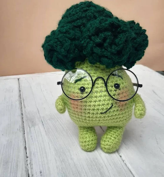 Nerdy Broccoli Crochet Soft Toy